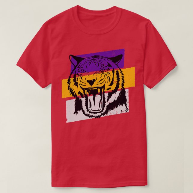 Camiseta Roar de tigre angustiado (Diseño del anverso)