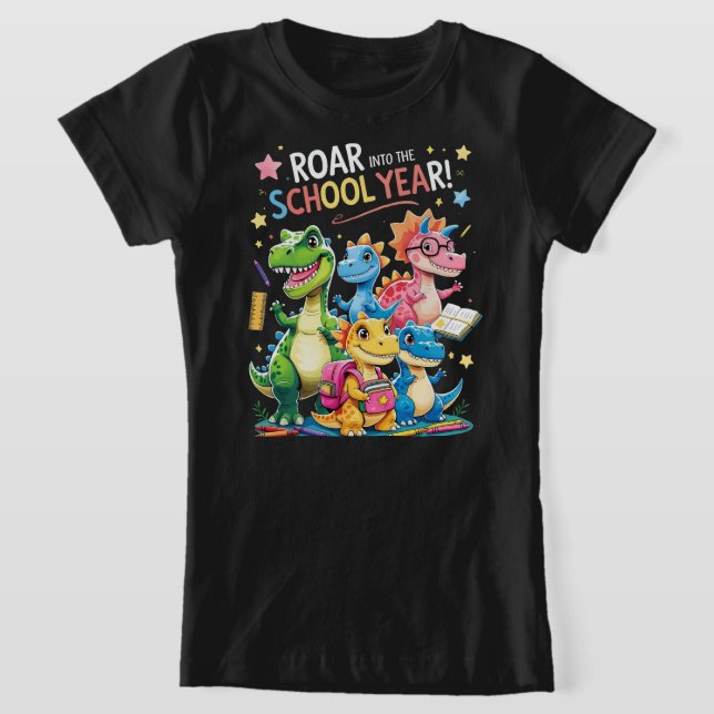 Camiseta Roar into the School Year – Cute Dinosaur Back to  (Distribución)