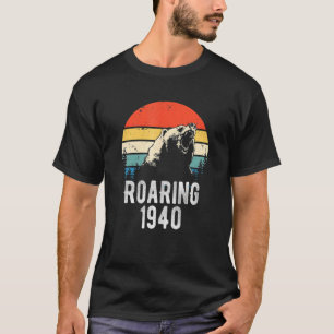 Camiseta Roaring 1940 Vintage Retro Sunset Bear Animal 82