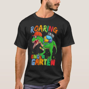 Camiseta Roaring En Kindergarten Dinosaur T Rex Preparado P