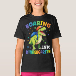 Camiseta Roaring Kindergarten Dinosaur Para Volver A La Esc