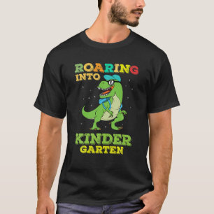Camiseta Roaring Kindergarten Dinosaur Para Volver A La Esc