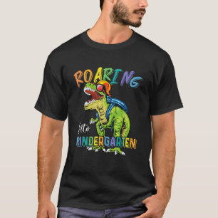 Camiseta Roaring Kindergarten Dinosaur Para Volver A La Esc