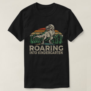 Camiseta Roaring Kindergarten Dinosaur Para Volver A La Esc