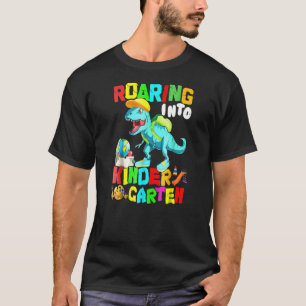 Camiseta Roaring Kindergarten Dinosaur para volver a la esc