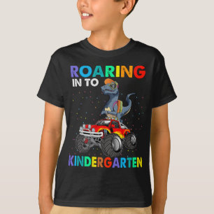 Camiseta Roaring Kindergarten Dinosaur para volver a la esc