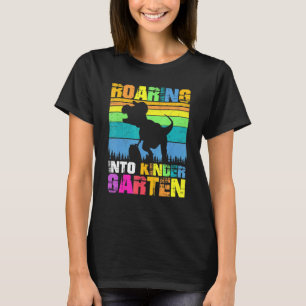 Camiseta Roaring Kindergarten Dinosaur Primer Día De La Esc
