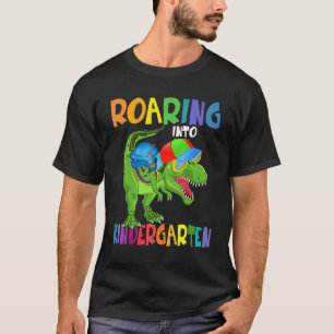 Camiseta Roaring Kindergarten Dinosaur vuelve a la escuela