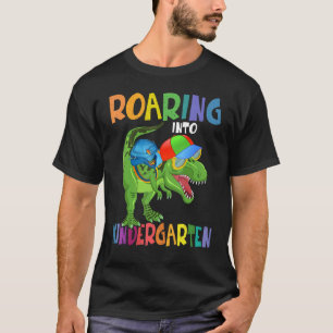 Camiseta Roaring Kindergarten Dinosaur vuelve a la escuela