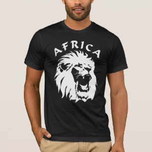 Camiseta Roaring Lion Face   África