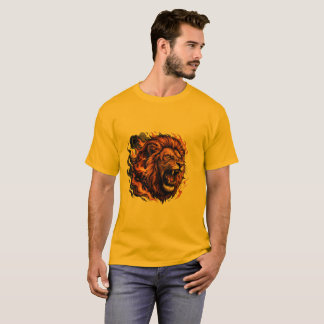 Camiseta Roaring Lion – Gráfico de Poder Fiero