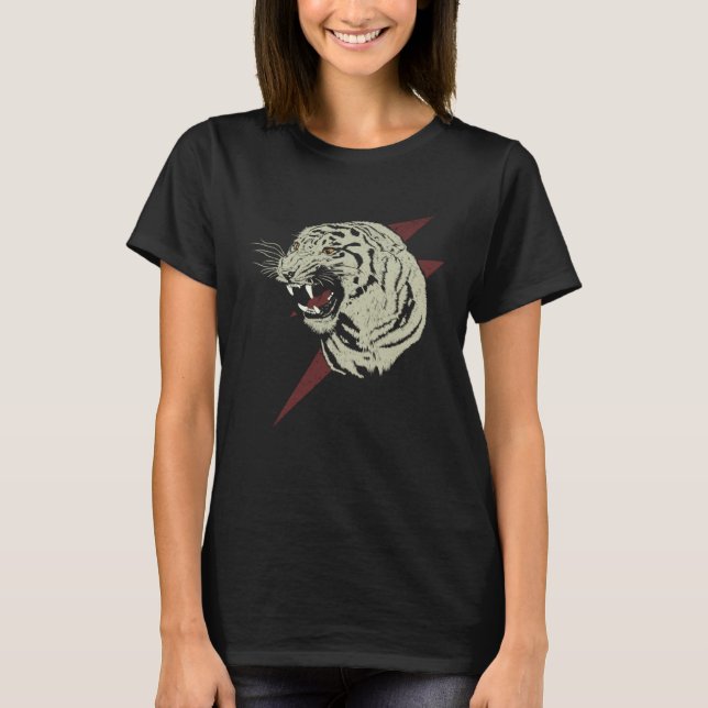 Camiseta Roaring Tiger Animal Print Cat Tiger Head (Anverso)
