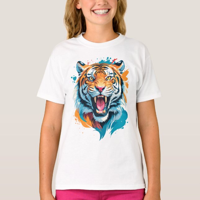 Camiseta Roaring Tiger Face (Anverso)