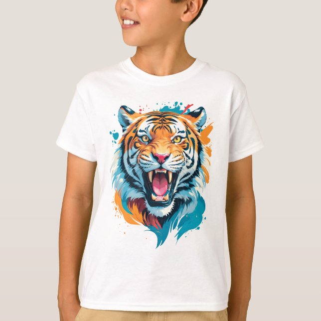 Camiseta Roaring Tiger Face (Anverso)