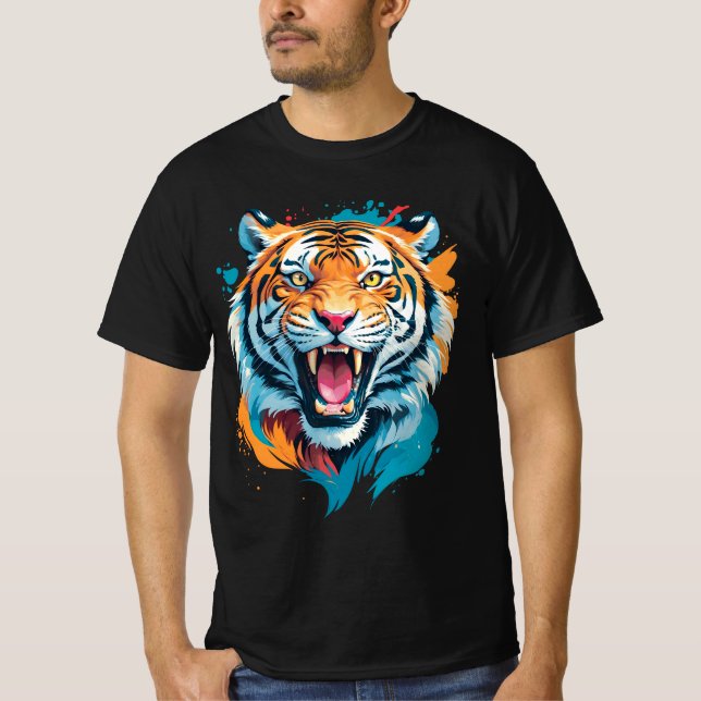Camiseta Roaring Tiger Face (Anverso)