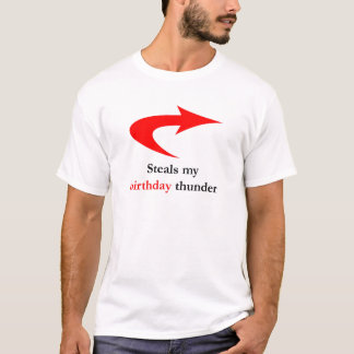 Camiseta Roba mi trueno del cumpleaños
