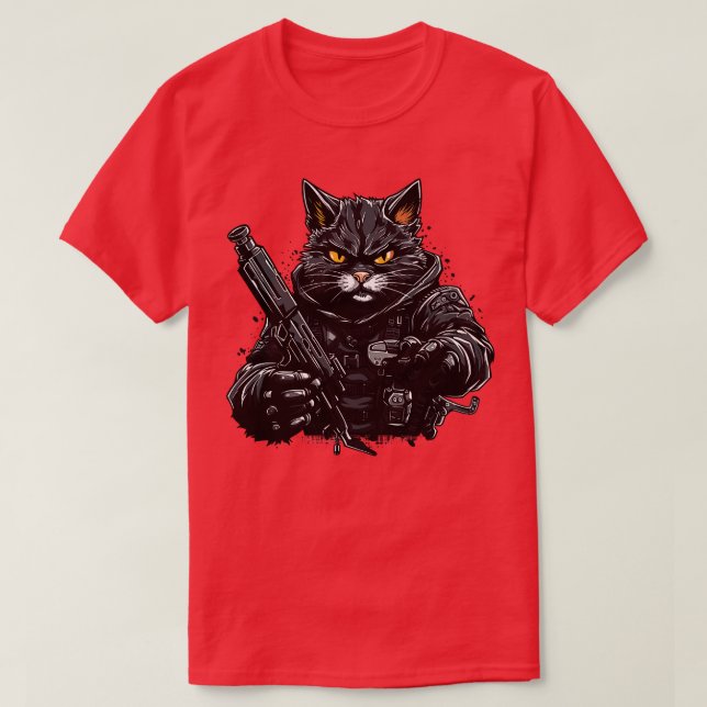 Camiseta Robador de gatos 1 (Diseño del anverso)