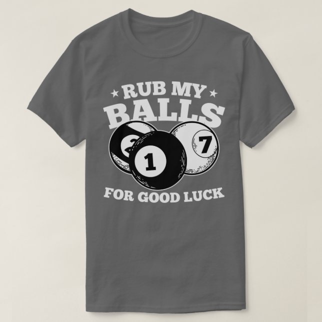 Camiseta Róbalo mis bolas por un motivo de buena suerte par (Diseño del anverso)