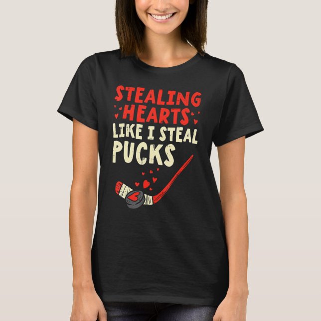 Camiseta Robando corazón como yo robando patas Día de San V (Anverso)