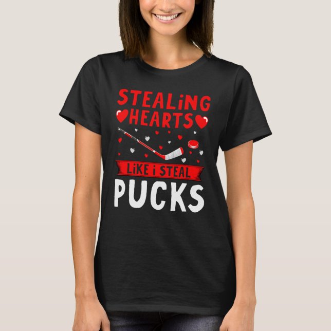 Camiseta Robando corazón como yo robando patas Día de San V (Anverso)