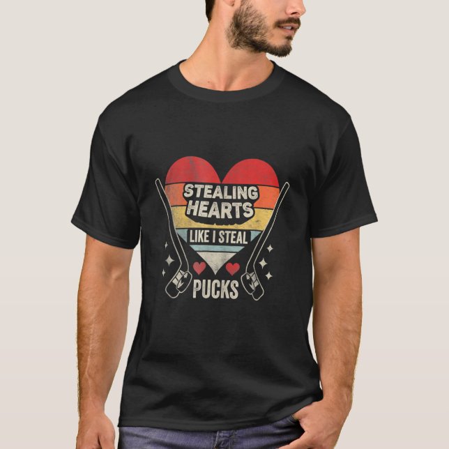 Camiseta Robando corazón como yo robando patas Día de San V (Anverso)