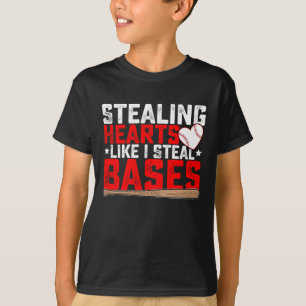 Camiseta Robando corazones como robo bases Béisbol