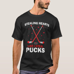 Camiseta Robando corazones como yo robando pucks Ice Hockey