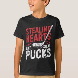 Camiseta Robando Corazones Hockey Como Robo Puck San Valent