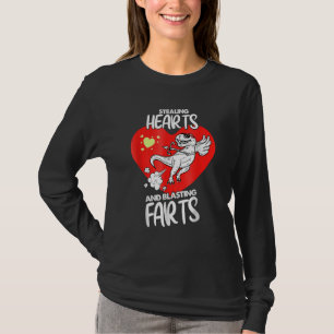 Camiseta Robando Corazones Y Dinocupid Vale Lanzando Pedos