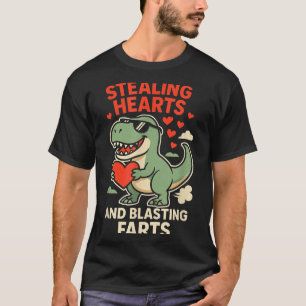 Camiseta Robando Corazones Y Fartos Explosivos Trex Niños