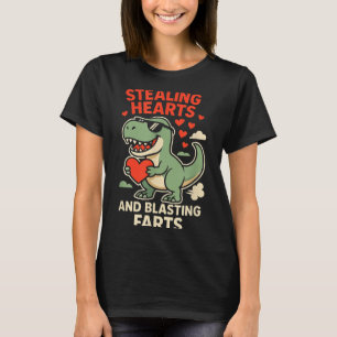 Camiseta Robando Corazones Y Fartos Explosivos Trex Niños