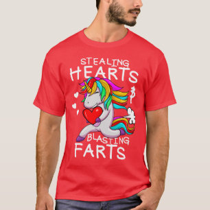 Camiseta Robar Corazones Y Blastar Farts Divertido Valentin