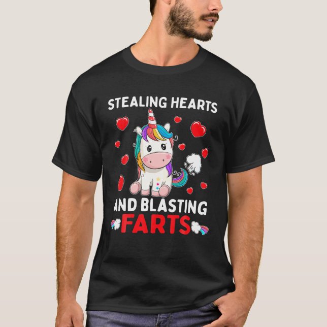 Camiseta Robar Corazones Y Destruir Faros Unicorn Valenti (Anverso)