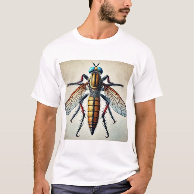 Camiseta robber fly 101024IREF215 - Watercolor (Anverso)
