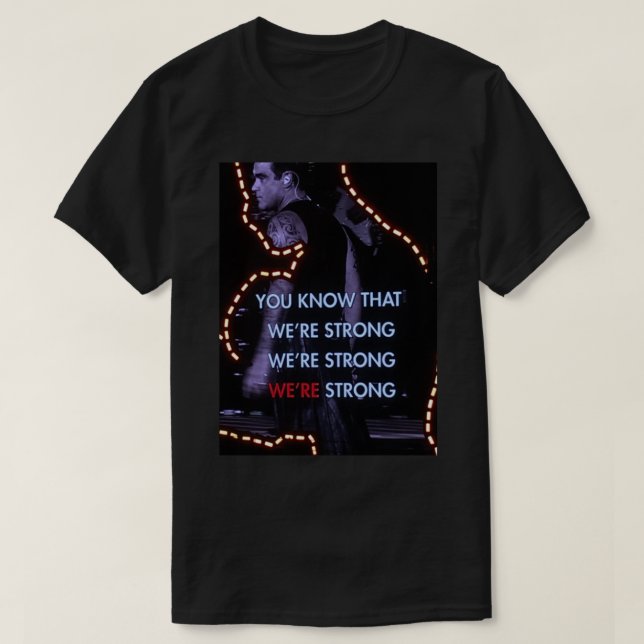 Camiseta Robbie Williams Premium (Diseño del anverso)