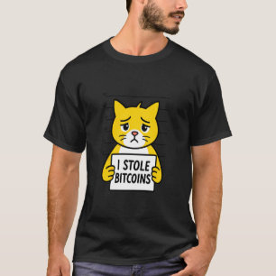 Camiseta Robé Bitcoins Gato Humor Activo Digital Divertido