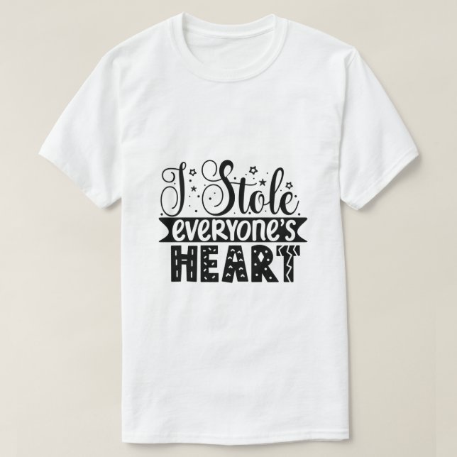 Camiseta Robé el corazón de todos (Diseño del anverso)