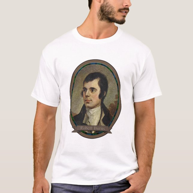 Camiseta Robert Burns, retrato de la Junta Nacional de Esco (Anverso)