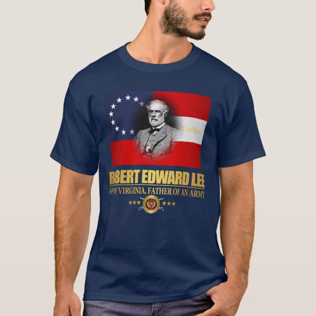 Camiseta Robert E Lee (Patriota Meridional) (Anverso)