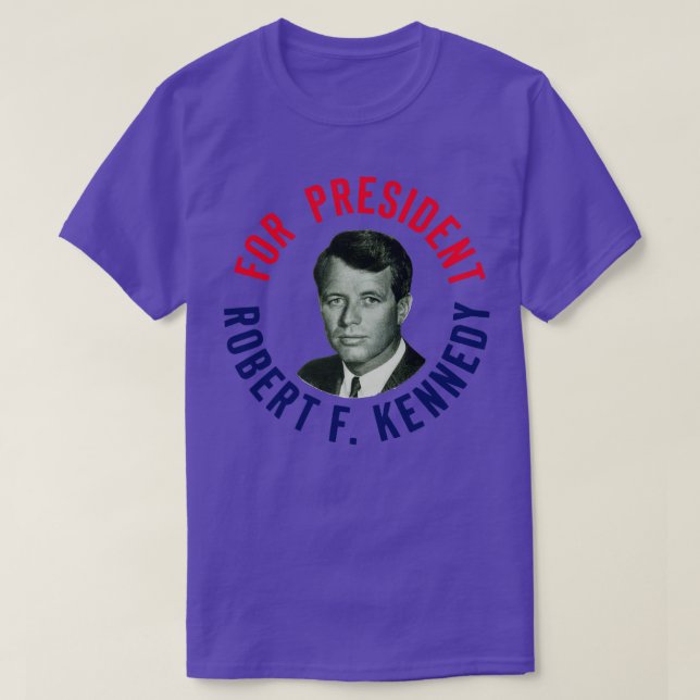 Camiseta Robert F Kennedy para Presidente en 1968 (Diseño del anverso)