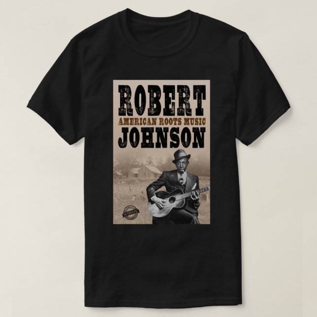 Camiseta Robert Johnson - American Roots (Diseño del anverso)