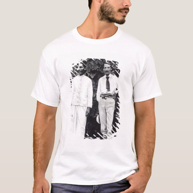 Camiseta Robert Louis Stevenson y su amigo (Anverso)
