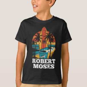Camiseta Robert Moses Surfboard Surfing Retro 
