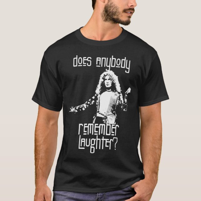 Camiseta Robert Plant Recuerda A Alguien Que Se Ríe (Anverso)