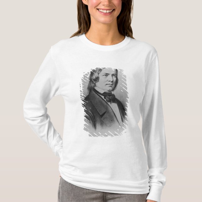 Camiseta Robert Schumann grabó de una fotografía (Anverso)