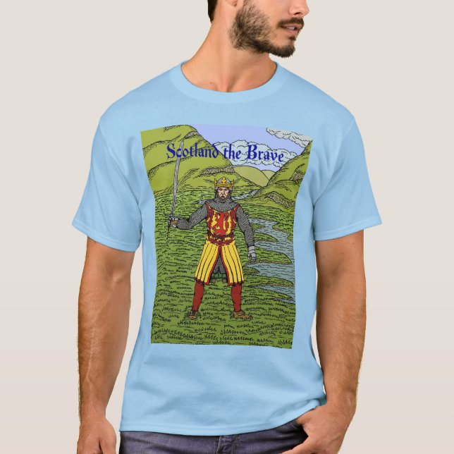 Camiseta Robert the Bruce Escocia el Valiente (Anverso)