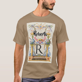 Camiseta Roberta Vintage y Moderna caligrafía Crafter Gar