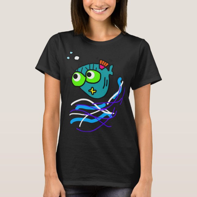 Camiseta Roberto, el pez que ama las burbujas (Anverso)