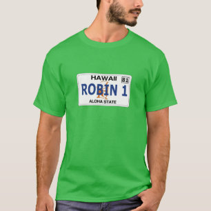 Camiseta Robin 1 Hawaii Plate Magnum pi