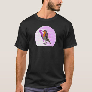 Camiseta Robin Bird First Day At School Bird  Animal Biolog